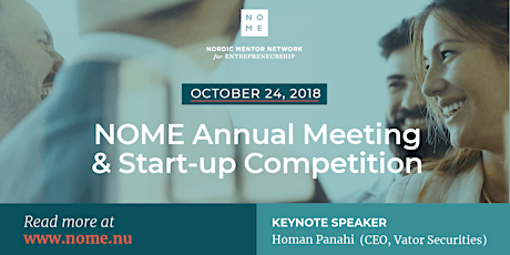 NOME Annual Meeting & Start-up Competition 2018 primary image