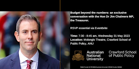 Budget beyond the numbers with the Hon Dr Jim Chalmers MP the Treasurer primary image