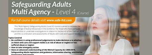 Collection image for Multi-agency Safeguarding Adults (Level 4) Course