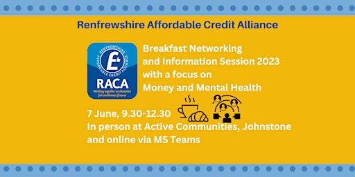 Renfrewshire Affordable Credit Alliance Networking and Information Session primary image