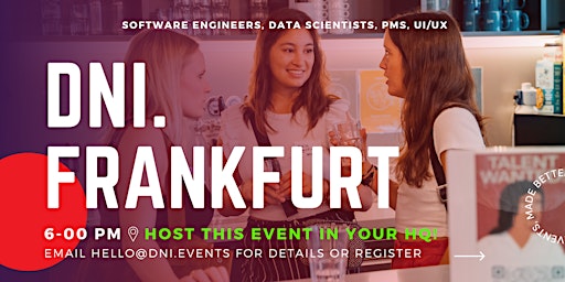 Imagen principal de DNI.Frankfurt Team Ticket (Fintech, Cyber, Data, Product)