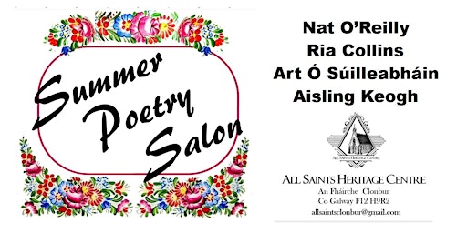 Summer Poetry Salon with Nat O'Reilly & Friends primary image