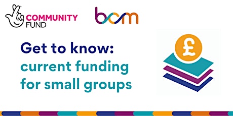 Get to know: current funding for small groups