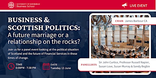 Business and Scottish Politics:  a marriage or a relationship on the rocks? primary image