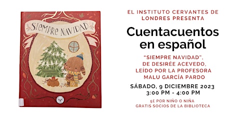 Cuentacuentos de Navidad en español  - 9 diciembre primary image