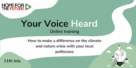 Hauptbild für Your Voice Heard Online Training