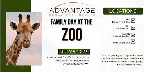 Advantage Family Day at the Franklin Park Zoo (MA)