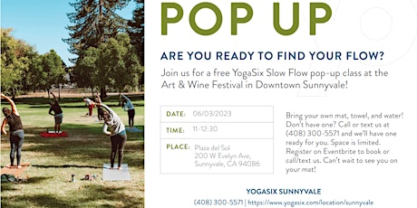 YogaSix Sunnyvale Pop-up Yoga Event
