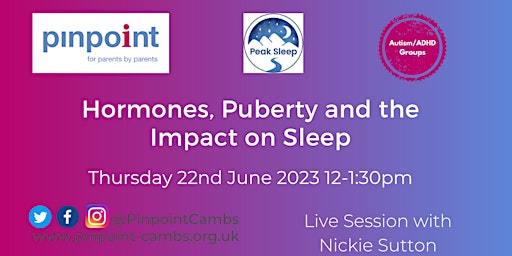 Hormones, Puberty and the Impact on Sleep! with Nickie Sutton primary image