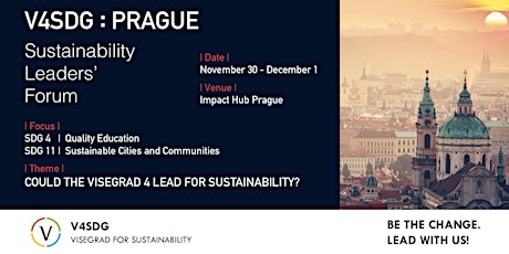 Sustainability Leaders' Forum - V4SDG Prague primary image