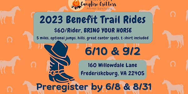 (6/10) CCAS Benefit Trail Ride at Willowdale Farm