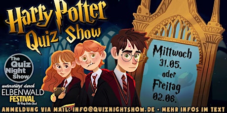 Quiz Night Show #419 // Harry Potter Quiz (Mi. 31.05. oder Fr. 02.06.)