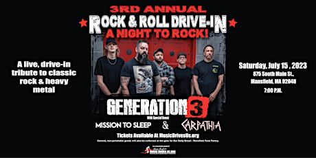 Rock & Roll Drive-In – A Night To Rock Featuring Generation Three