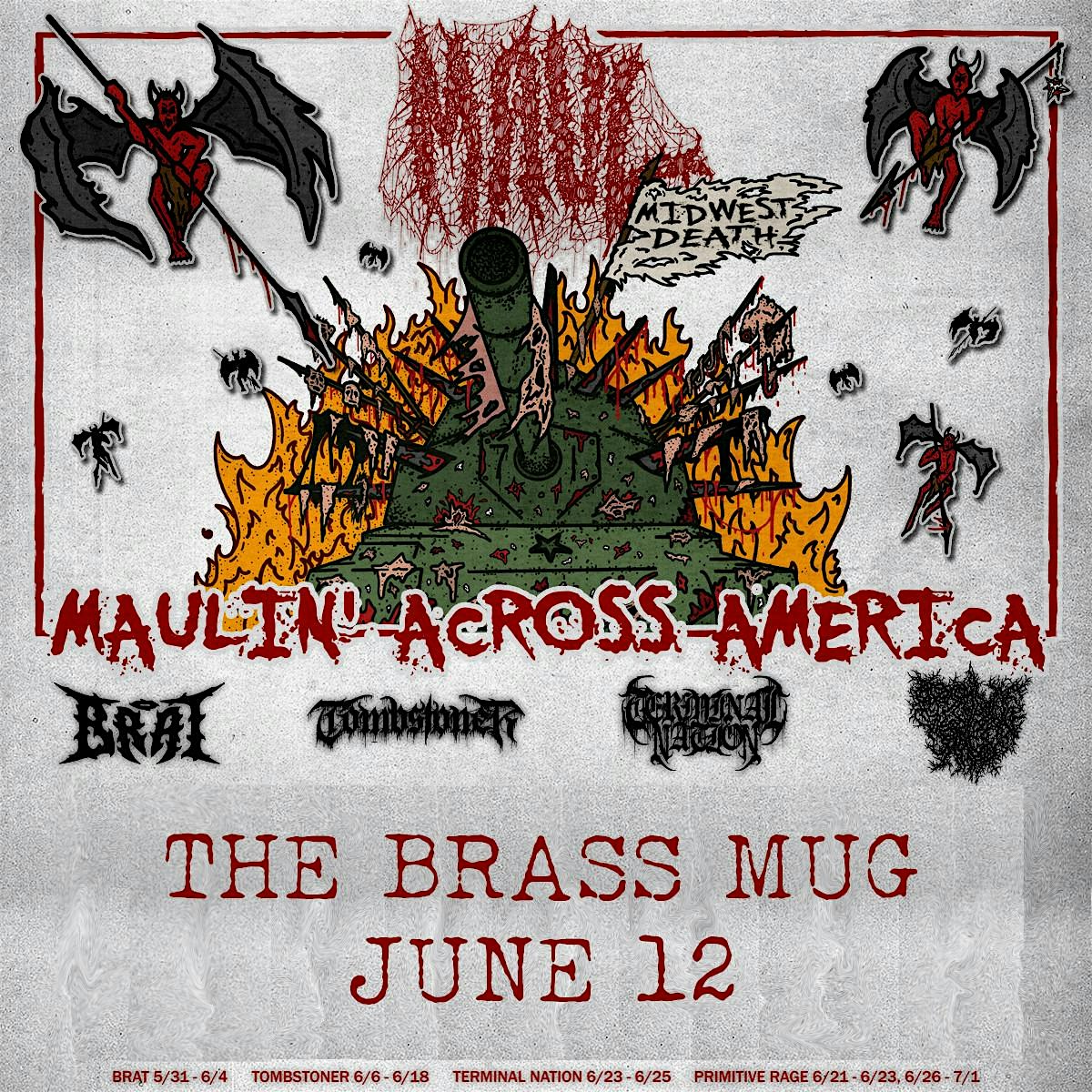Maul, Tombstoner, Corrupted Saint, and Voidrium in Tampa at the Brass Mug