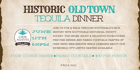 Imagem principal do evento Historic Old Town Tequila Dinner