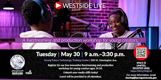 Westside Live: A Livestreaming & Production Workshop for Young Creators primary image