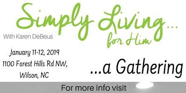 Simply Living For Him with Karen DeBeus