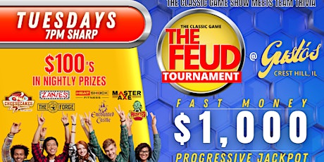$1000 Family Feud Tournament @ Gustos Bar & Grill