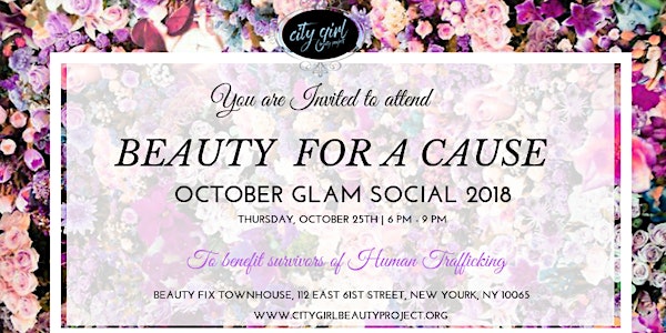 Beauty for a Cause October Glam Social 2018