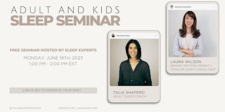 Virtual Adult & Baby Sleep Seminar