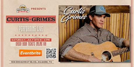 Curtis Grimes performing LIVE at The Back Porch!