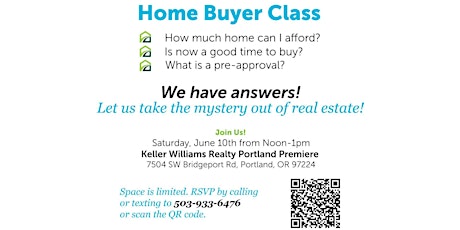 New Home Buyer Class - Portland