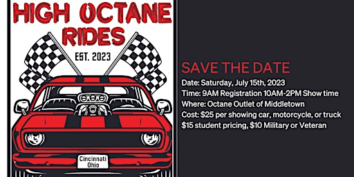 First Annual High Octane Rides (Car, Motorcycle, and Truck) Show primary image