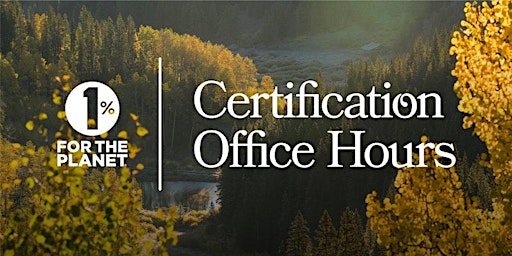 September - Certification Office Hours primary image