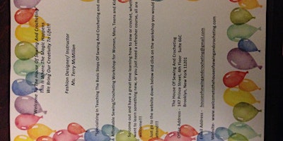 Image principale de Welcome ToThe House Of Sewing And Crocheting