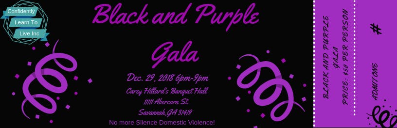 No More Silence Black and Purple Gala
