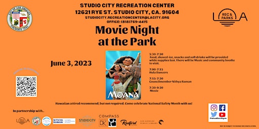 Movies at the Park- Moana primary image