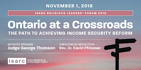 ISARC Religious Leaders' Forum 2018: Ontario at a Crossroads primary image