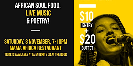 Jazz and Poetry Night at Mamma Africa Restaurant  primary image