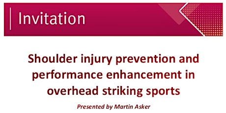 Shoulder injury prevention and performance enhancement in overhead striking sports    primary image