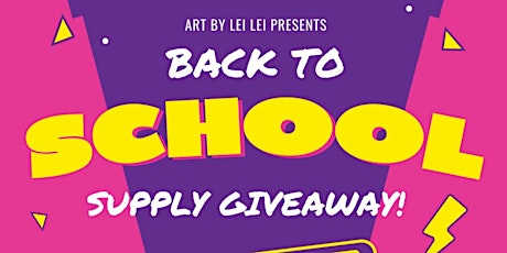 BACK TO SCHOOL SUPPLIES GIVEAWAY!