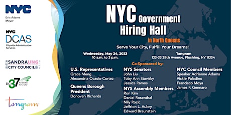 Primaire afbeelding van NYC Government Hiring Hall - May 24