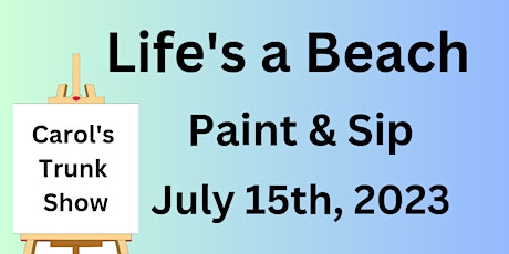 Life's a Beach - Paint & Sip