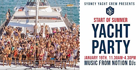 Start of Summer Yacht Party - January 19th primary image