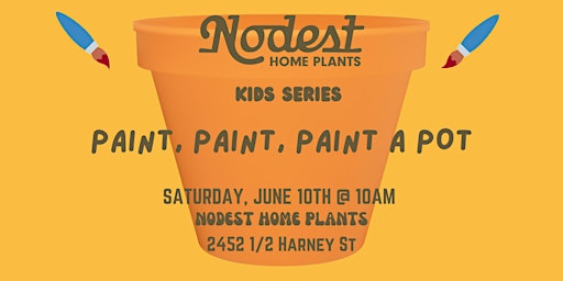Kids Series: Paint, Paint, Paint a Pot primary image