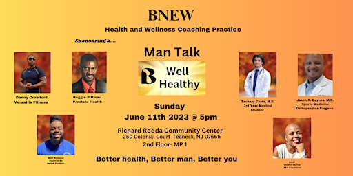 Hauptbild für Man Talk - Be Well Be Healthy