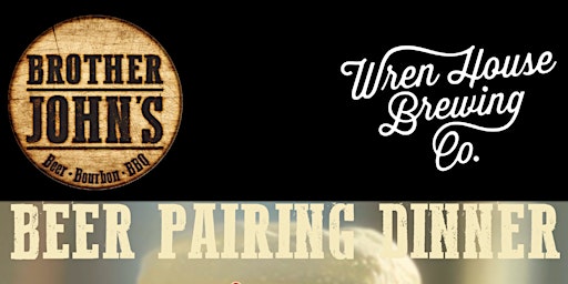 Beer Tasting dinner featuring Wren House Brewing Co. primary image