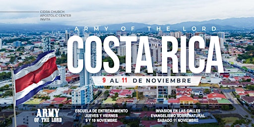 COSTA RICA  ARMY OF THE LORD ENTRENAMIENTO EVANGELISMO SOBRENATURAL