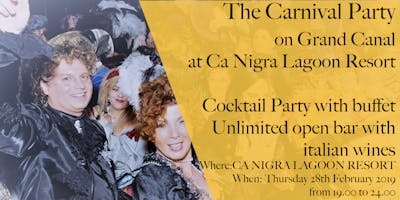 The Carnival Party on Grand Canal at Ca Nigra Lagoon Resort - Fragranze e Seduzione alla corte del Sultano The Carnival Party on Grand Canal at Ca Nigra Lagoon Resort - Fragranze e Seduzione alla corte del Sultano
