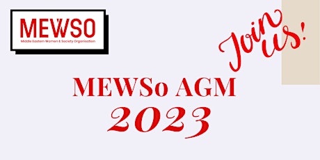 MEWSo's AGM 2023 primary image