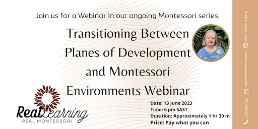 Image principale de Transitioning Between Planes of Development and Montessori Environments