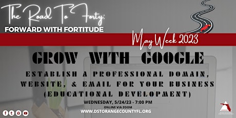 Grow With Google: Establish a Professional Domain, Website, & Email primary image
