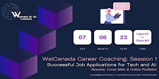 Women in AI Canada: Career Coaching Series primary image
