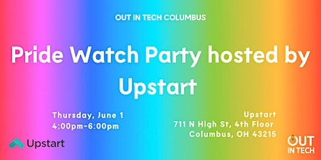 Out In Tech | Columbus presents Pride Watch Party hosted by Upstart