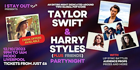 Taylor Swift & Harry Styles Club Night - Liverpool primary image