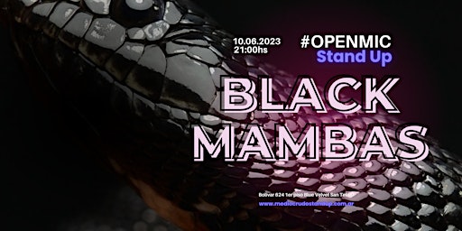 Imagen principal de BLACK MAMBAS Openmic de Stand Up en San Telmo